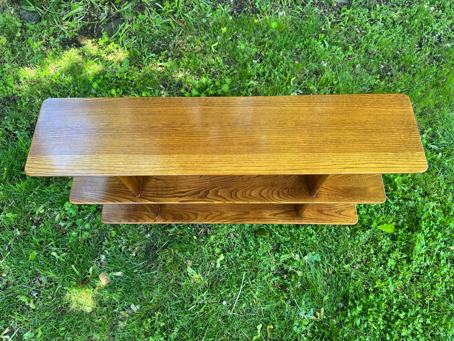 Stunning MCM Solid Elm Shelf