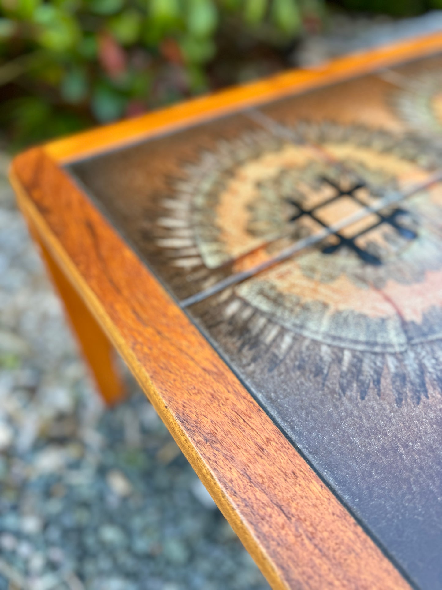 Johannes Anderson Small Signed Teak Tile Coffee Table