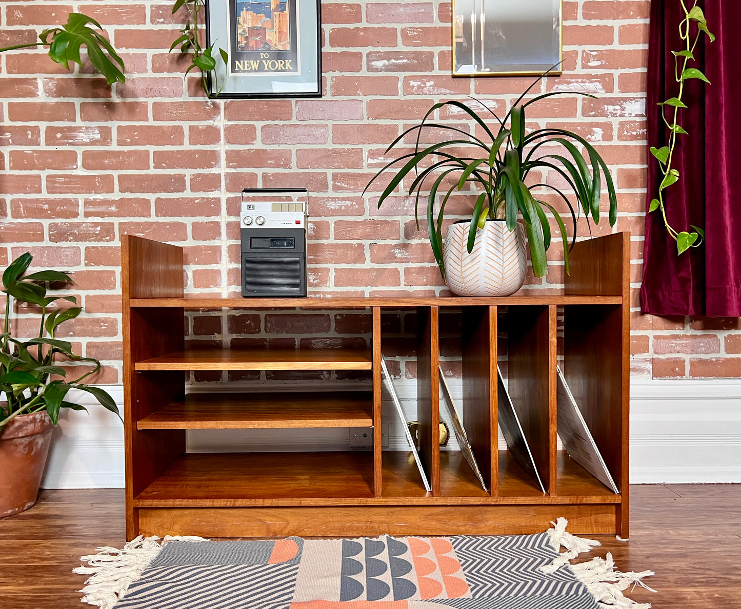 The Regna Teak Record Cabinet