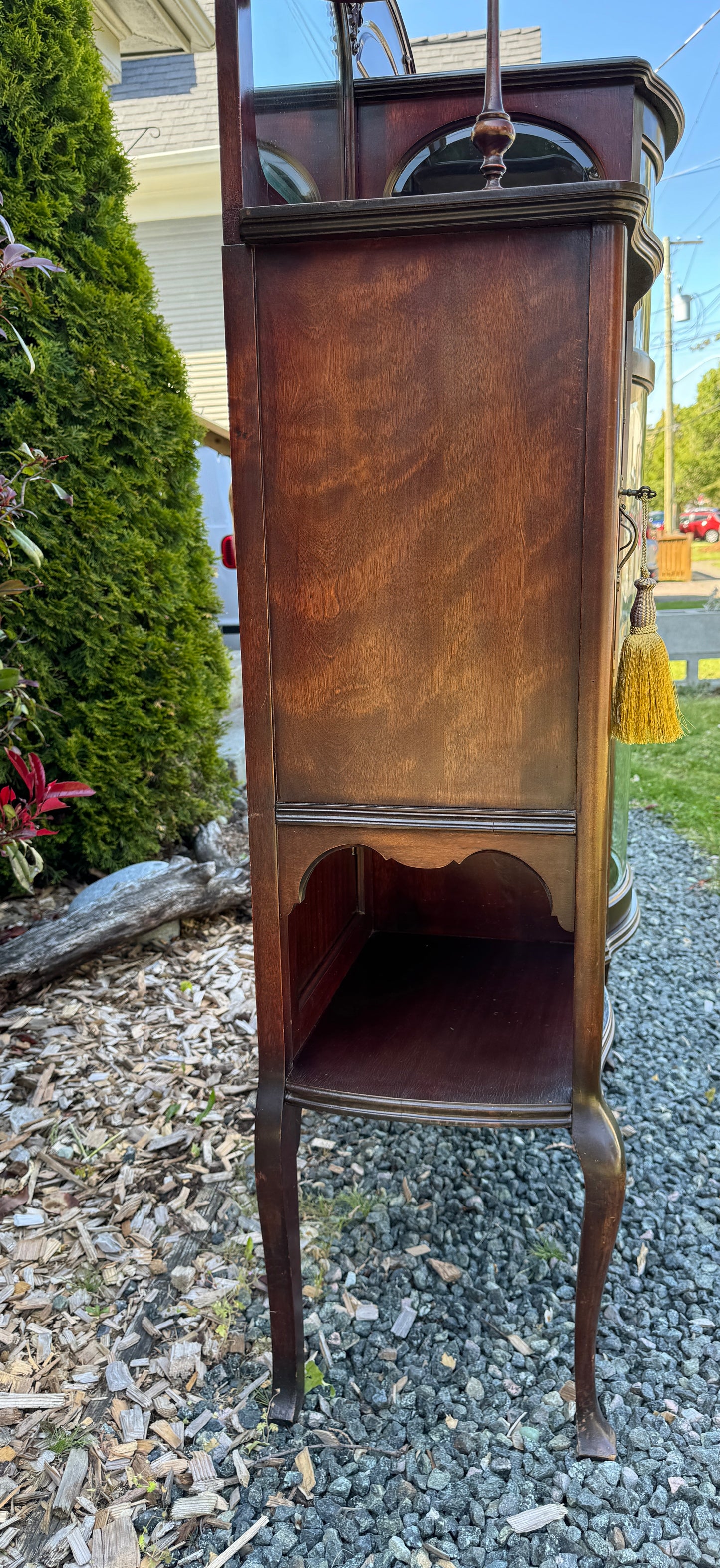 Stunning Antique Mahogany Music Cabinet
