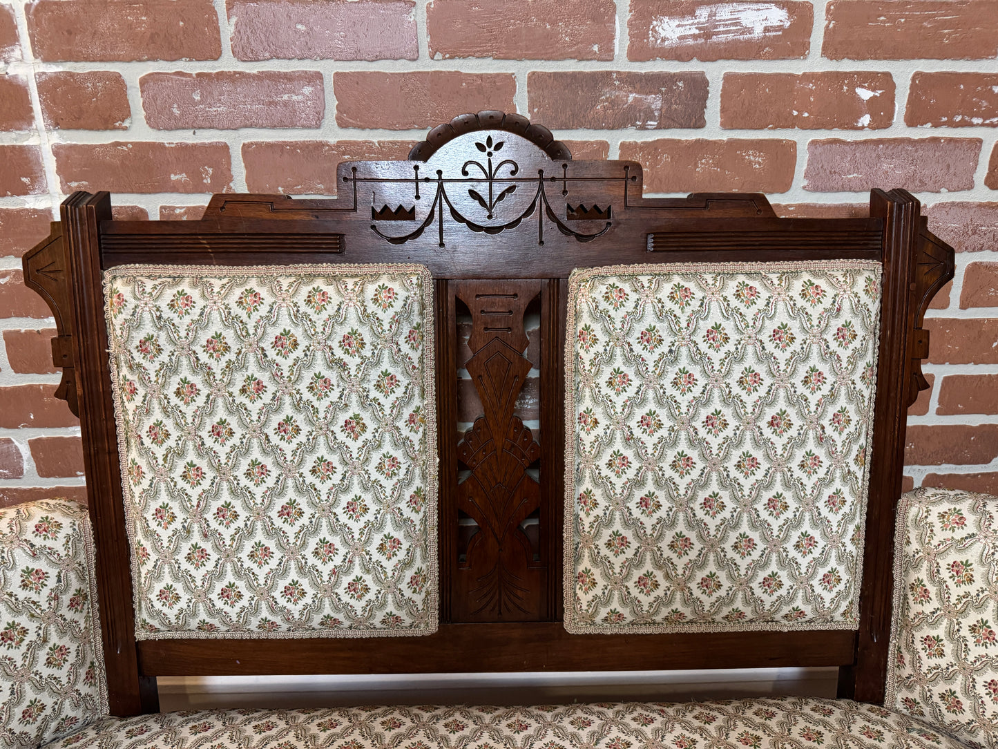 Antique Eastlake Settee Loveseat