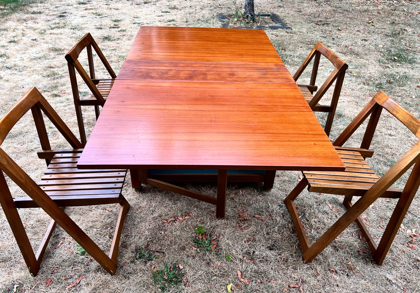 Mid-Century Modern Drop Leaf Table and Chairs