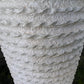 1980s Michael Taylor Style Ribbed Plaster Floor Lamp