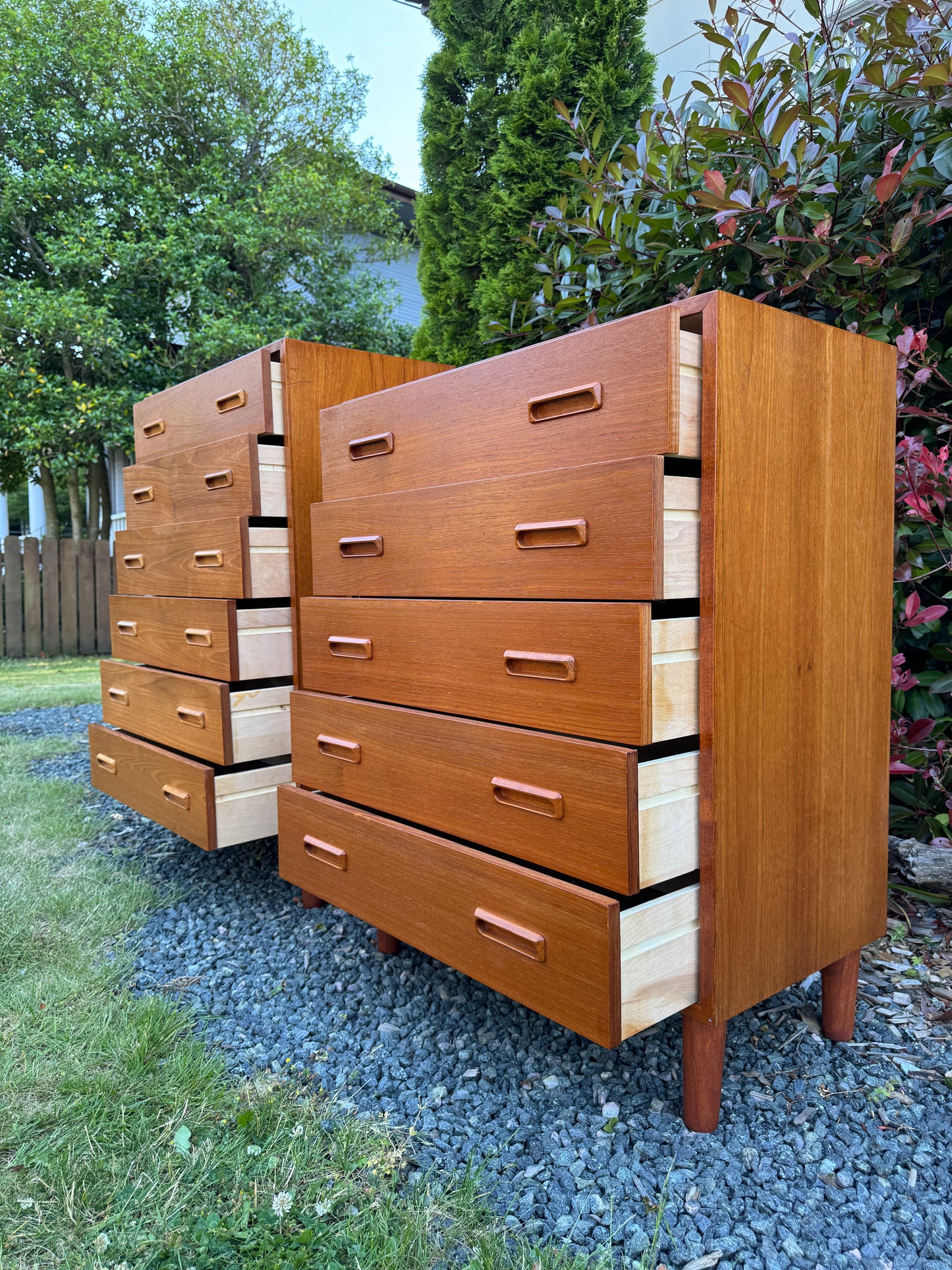 Vintage Teak Dresser Set