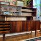 Vintage Danish Rosewood Sideboard & Hutch