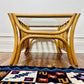 Vintage Rattan & Glass Coffee Table
