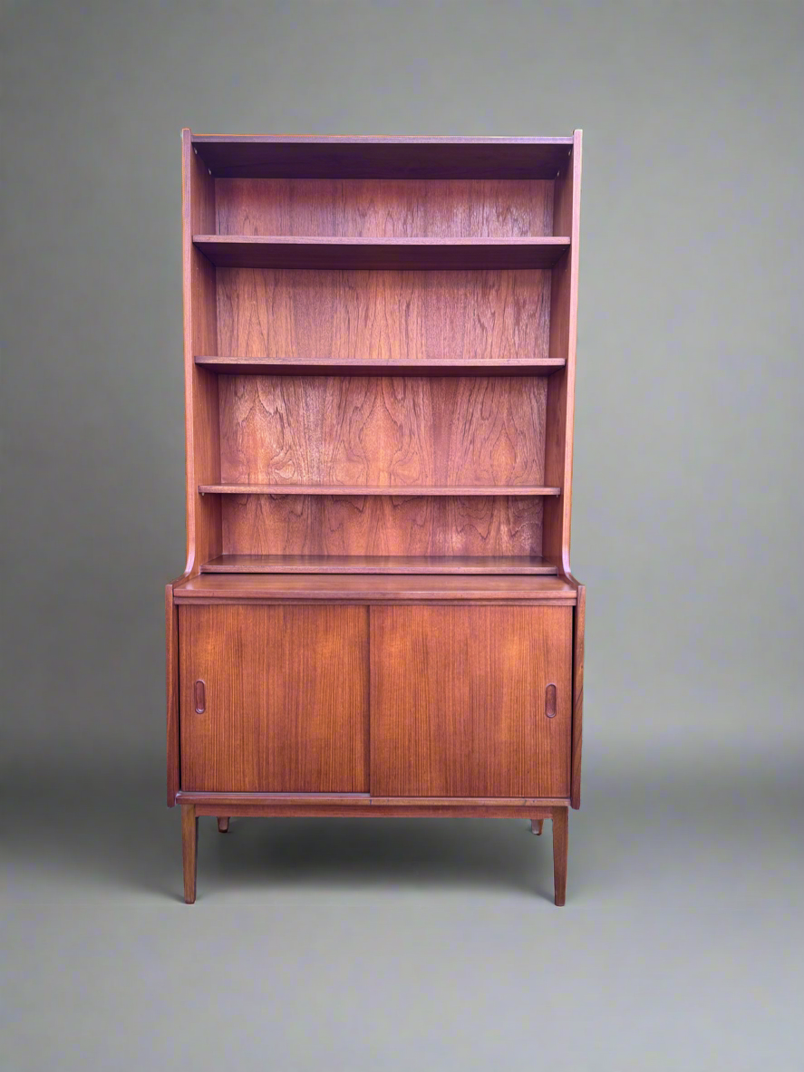Vintage Danish Teak Cabinet Desk & Bookshelf