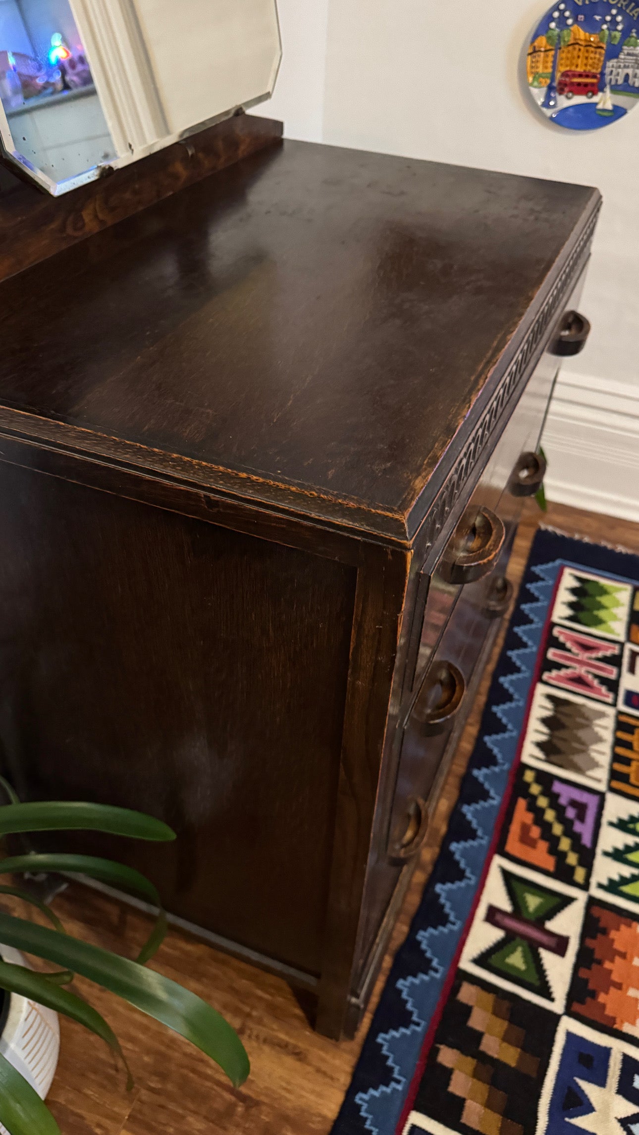 Vintage Arts & Crafts Solid Oak Dresser