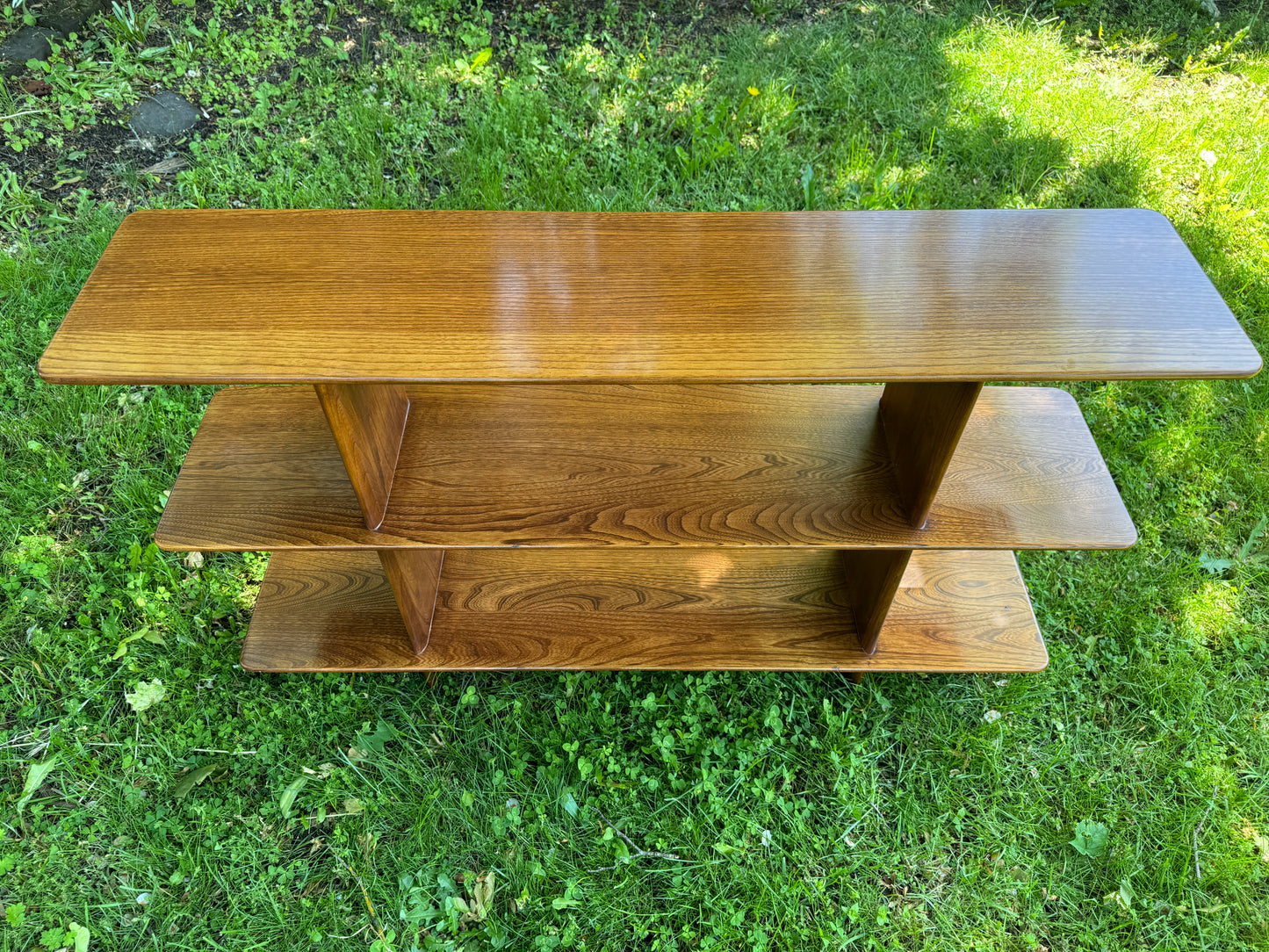 Stunning MCM Solid Elm Shelf
