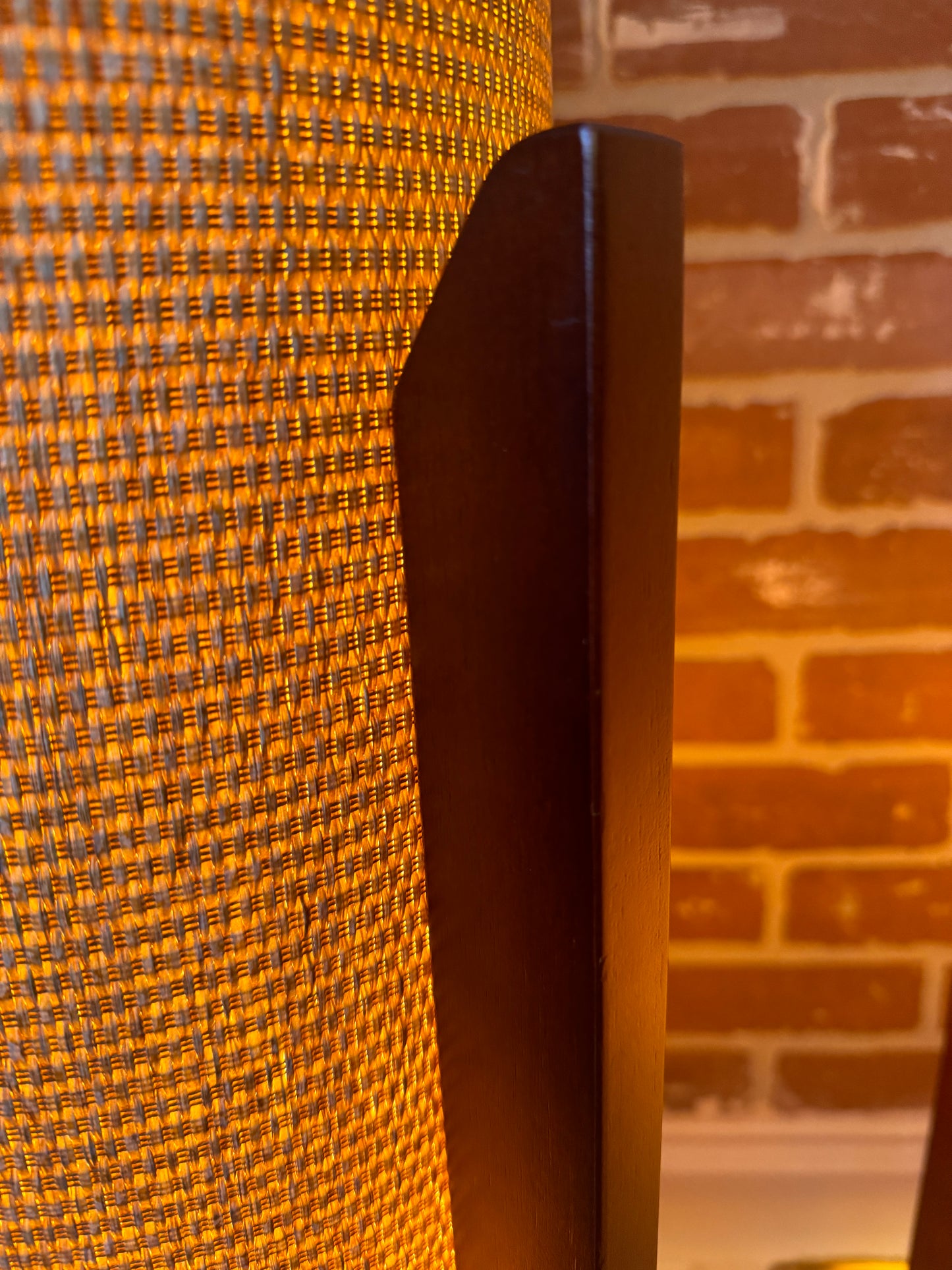 MCM Style Woven & Wood Floor Lamps