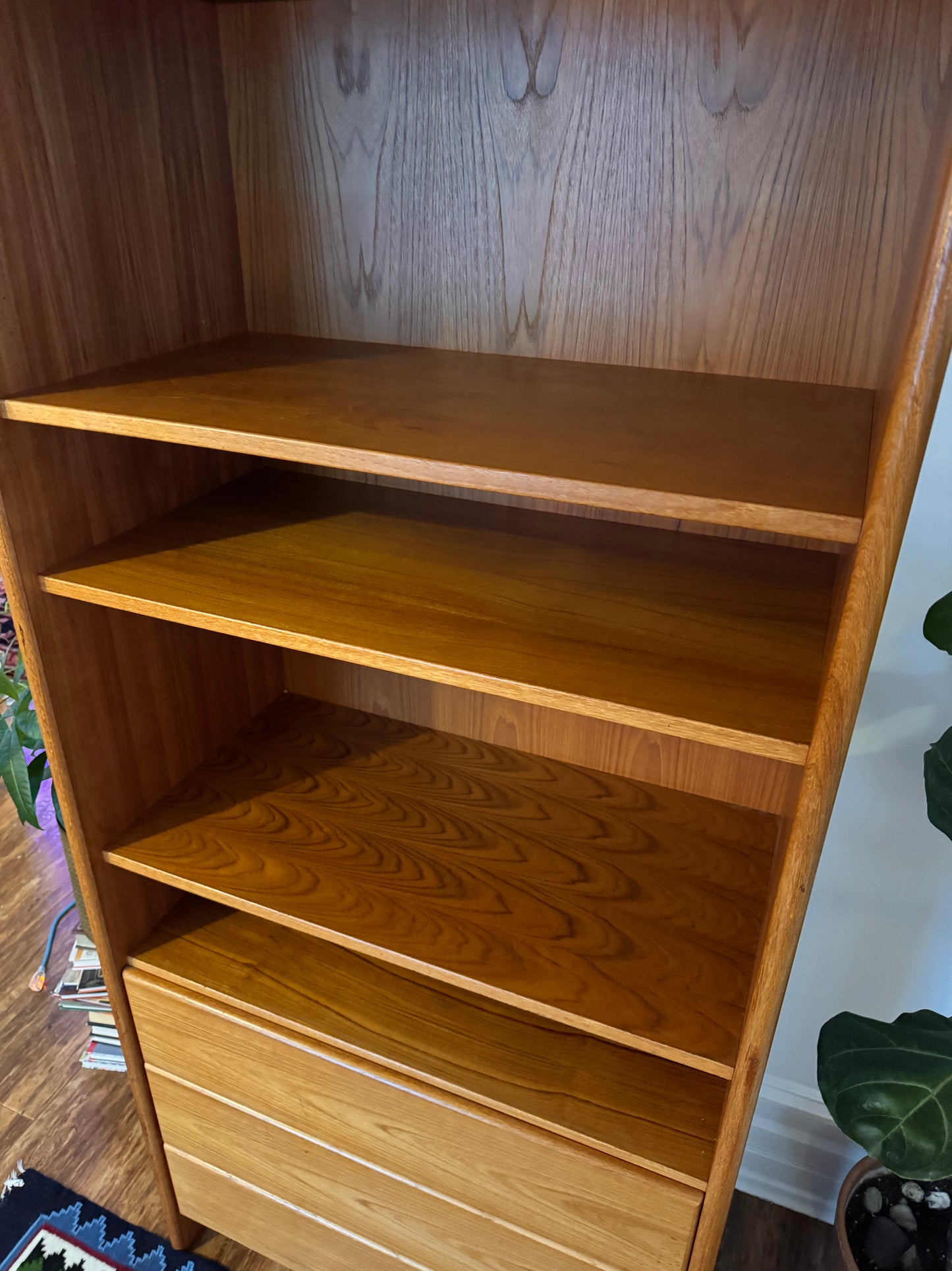 Vintage Danish Teak Bookshelf