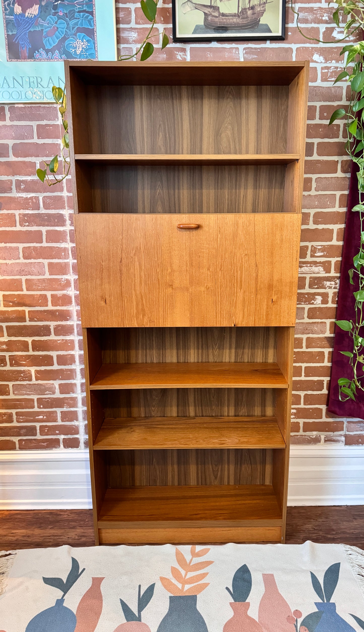 Danish Teak Cabinet & Bookshelf