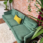 The Viridian Velvet Sofa