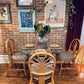 Vintage Rattan 4 Piece Dining Set