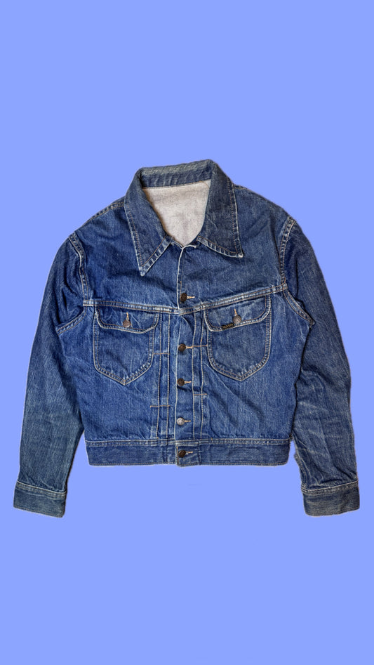 Vintage 70s Cropped Tee Kays Denim Jacket