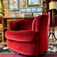 The Ripe Cherry Swivel Armchair