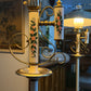 Vintage Regency Style Painted Standing Lamp