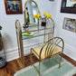Vintage Regency Brass Vanity Set