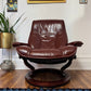Ekorness Stressless Leather Reclincer Chair & Ottoman