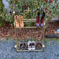 Vintage Brass Shoe Rack