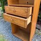 Vintage Oak Bookshelf W/ Drawers