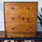 Vintage Solid Pine 3-Drawer Chest / Dresser – Scandinavian Style