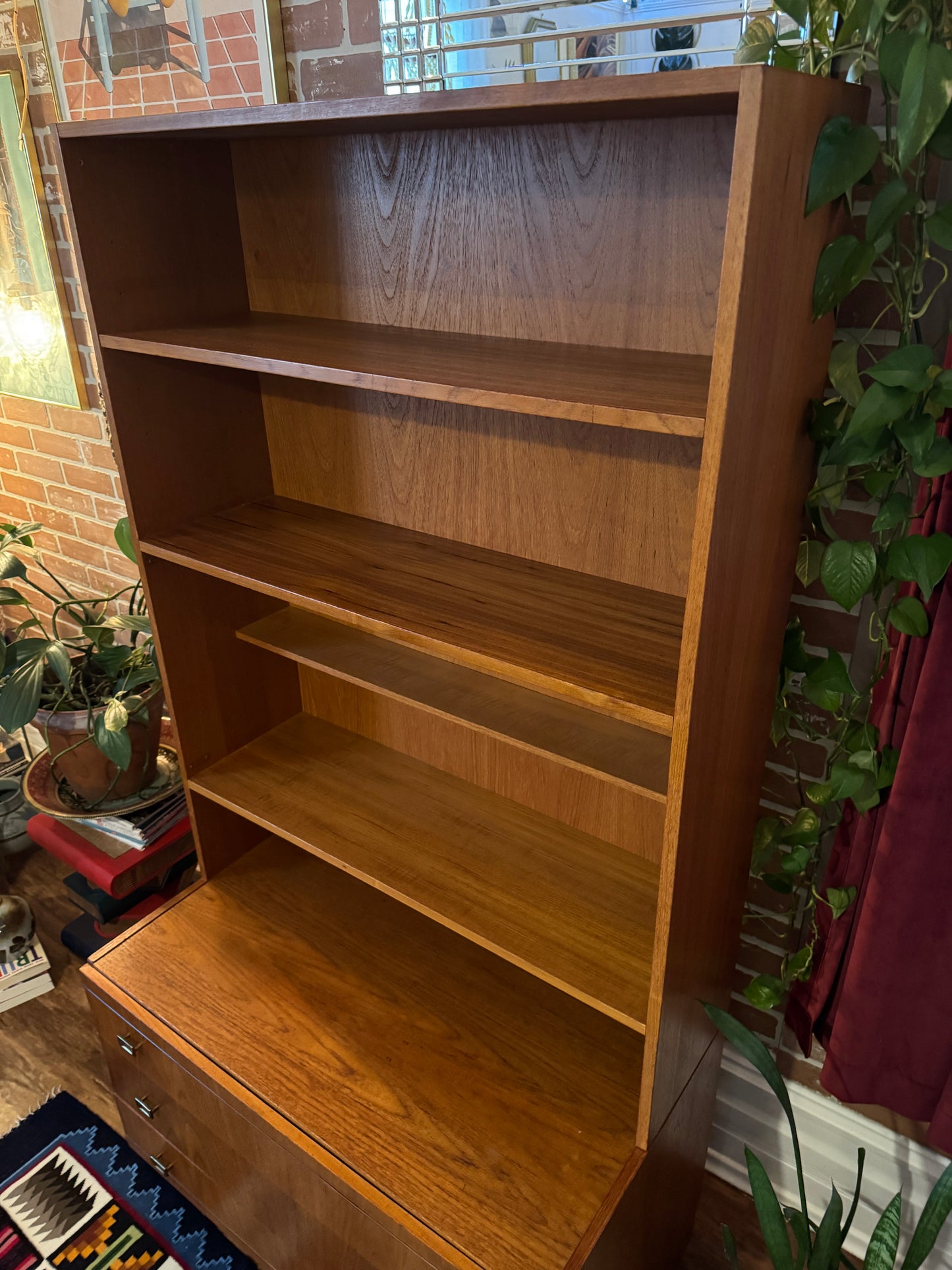 Vintage Danish Teak Bookcase