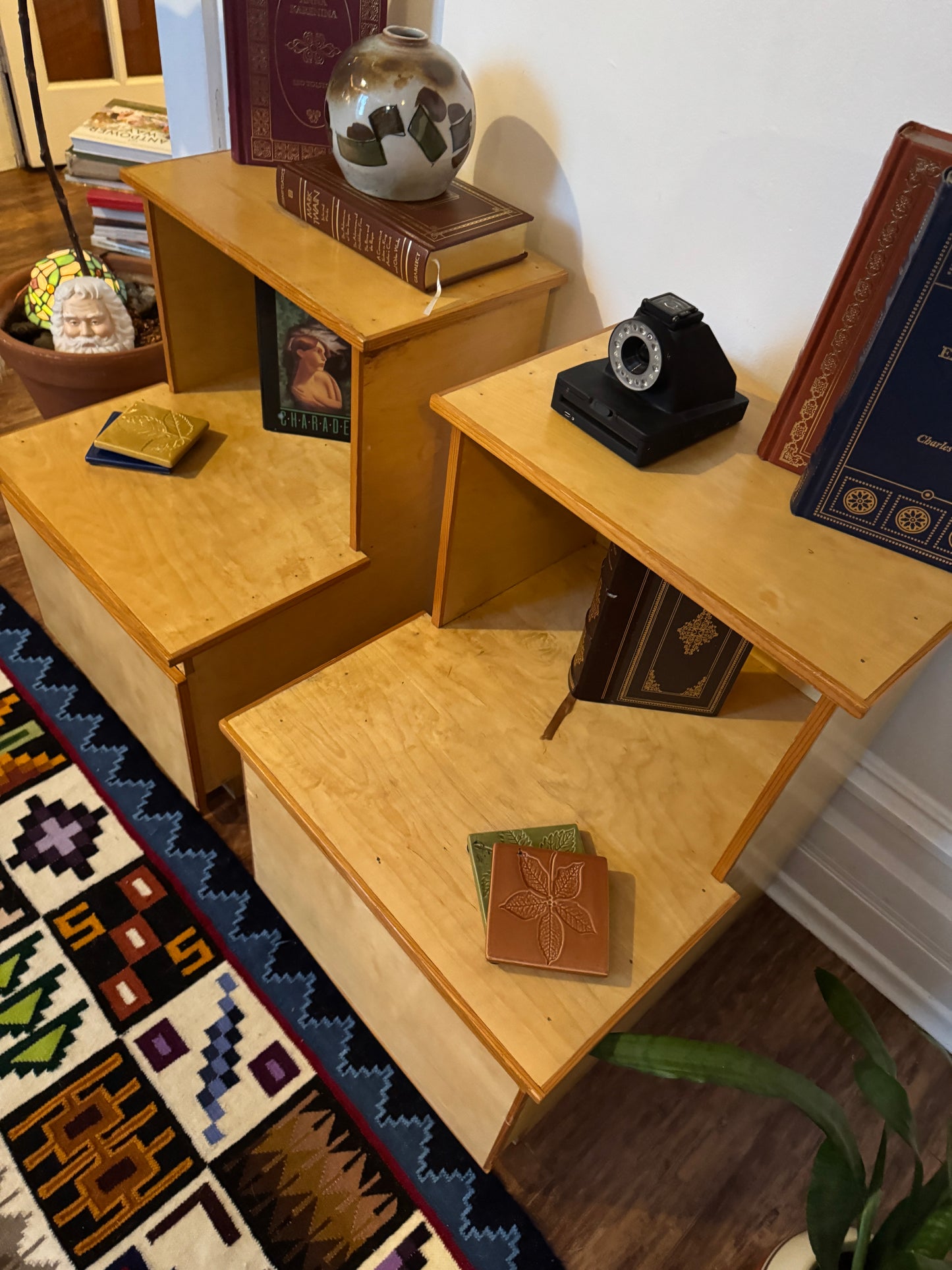 Vintage Plywood MCM Nightstands
