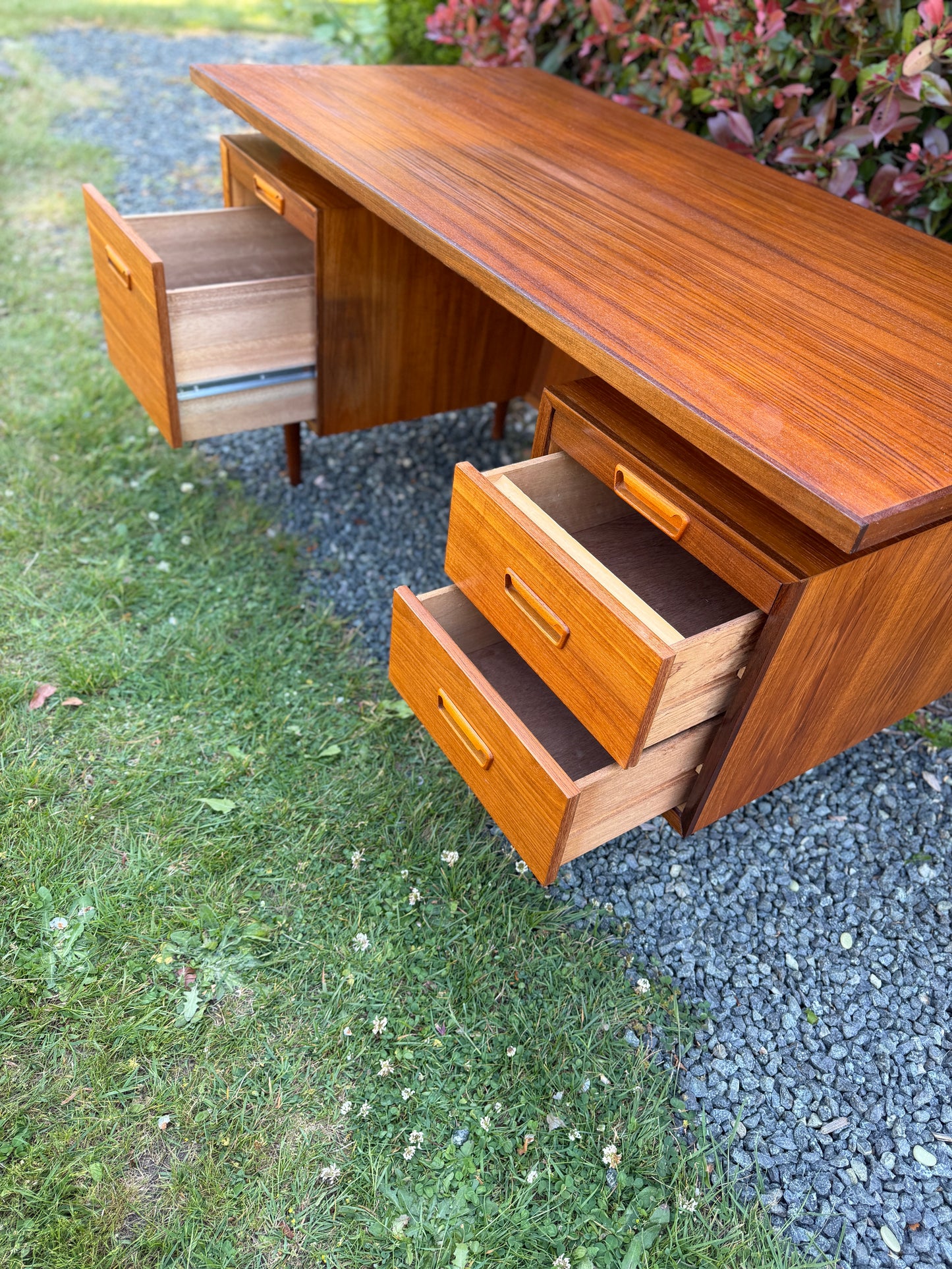 Vintage Executive Teak Desk