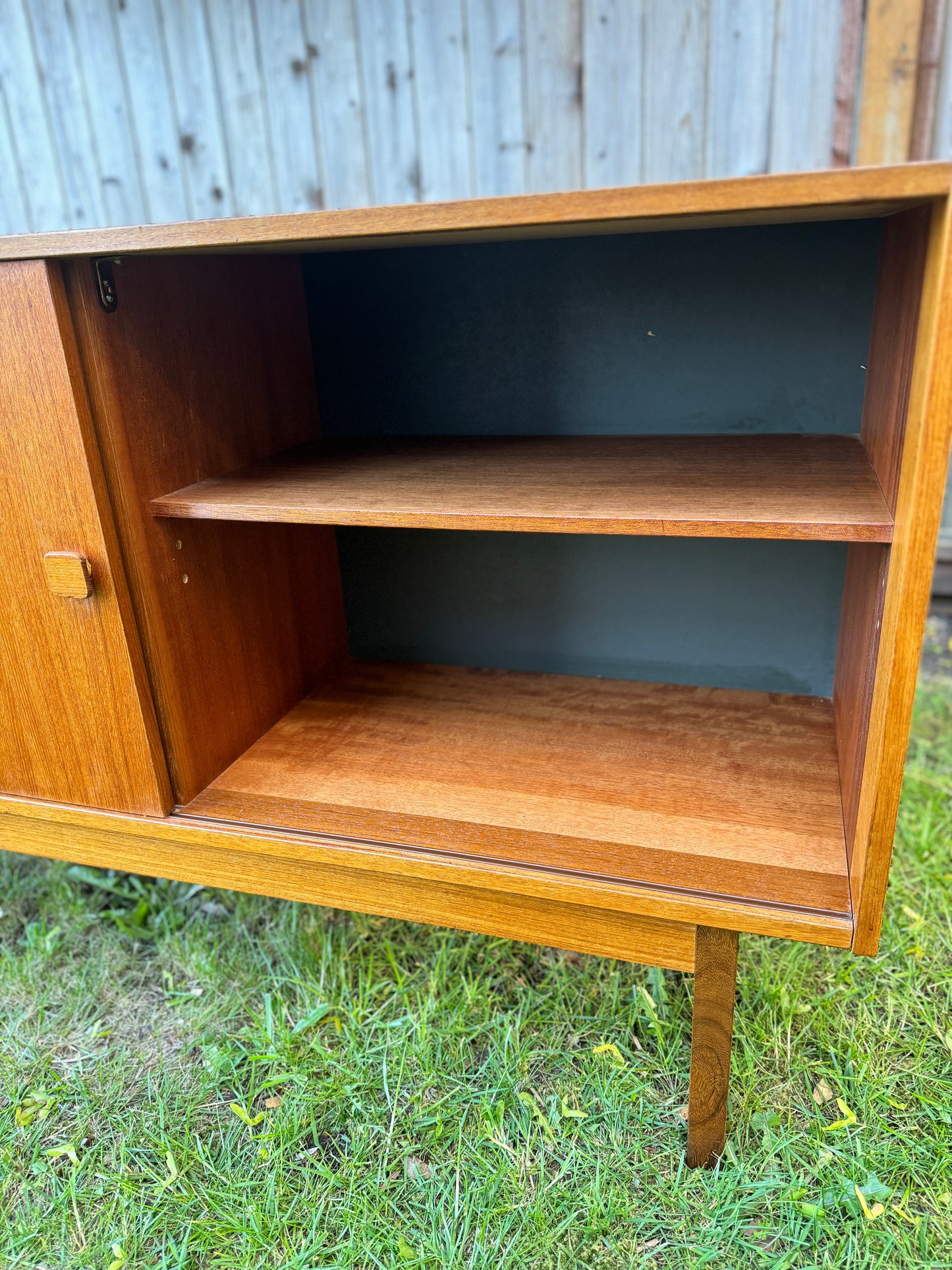 Vintage Domino Mobler Compact Teak Credenza