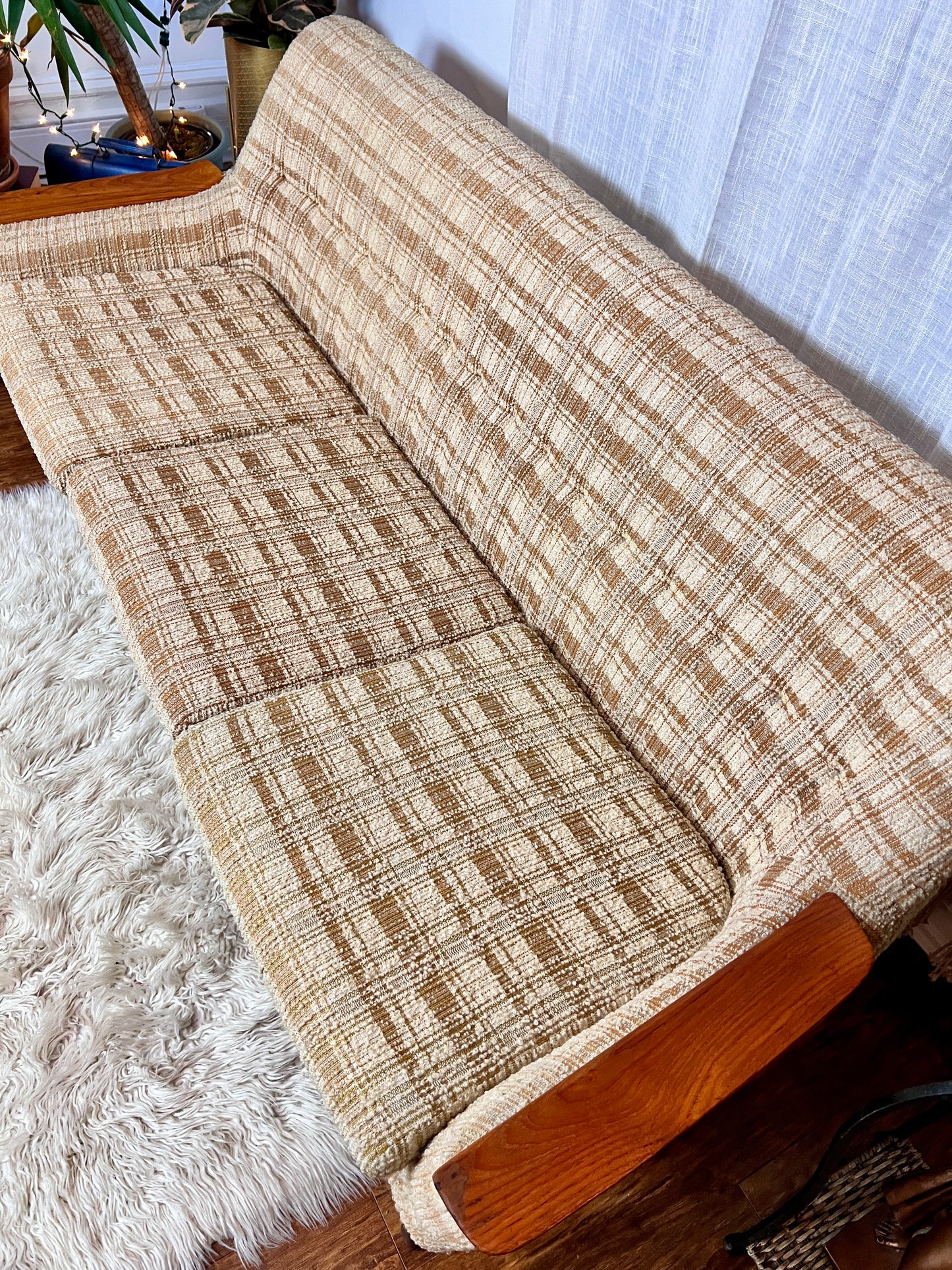 The Calico Teak Sofa