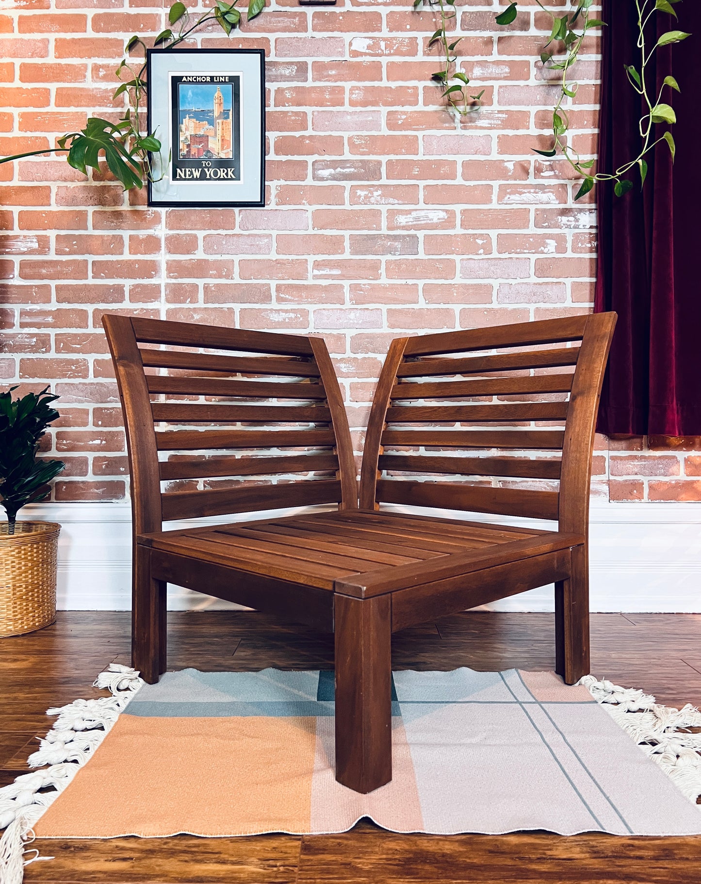 Teak Corner Chair