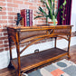 The Manuka Rattan Table