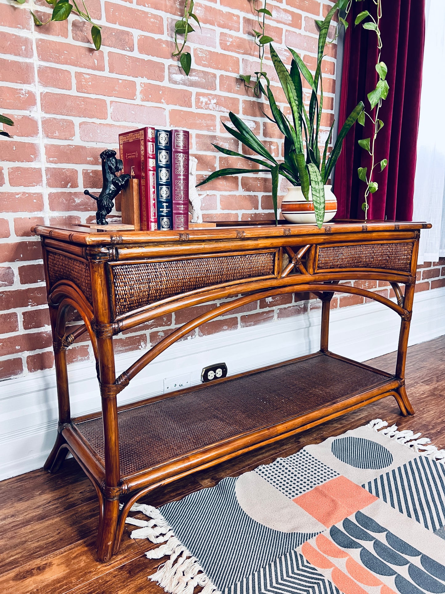 The Manuka Rattan Table