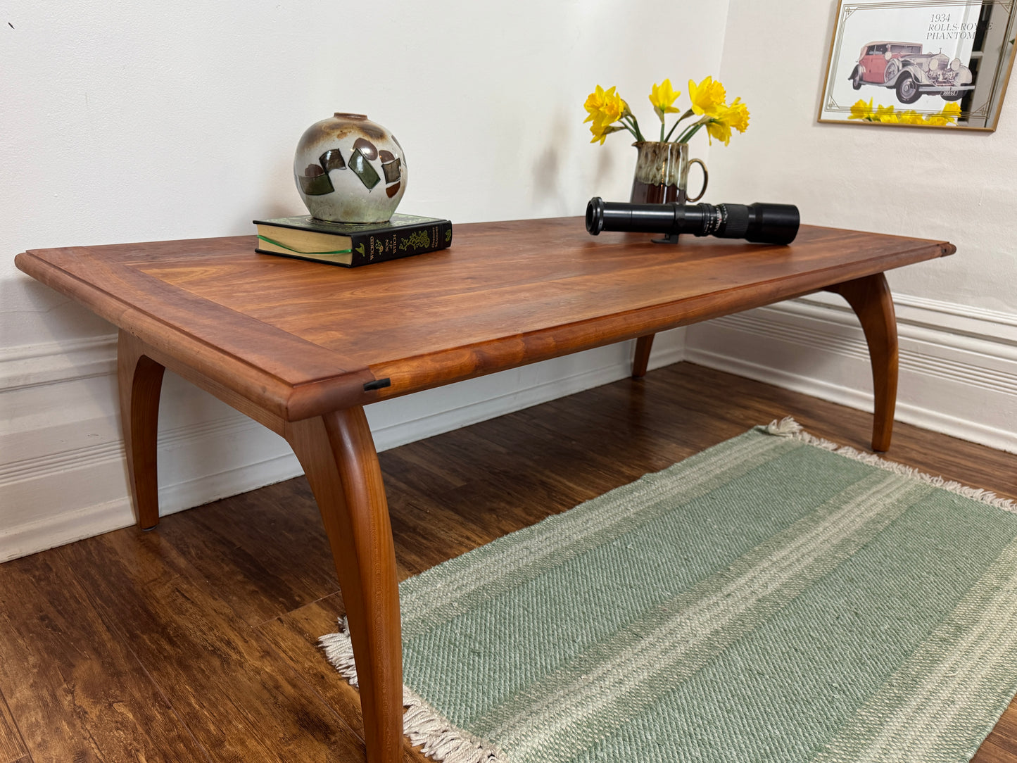 Vintage Solid Wood MCM Coffee Table