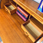 The Maja Teak Roll Top Desk