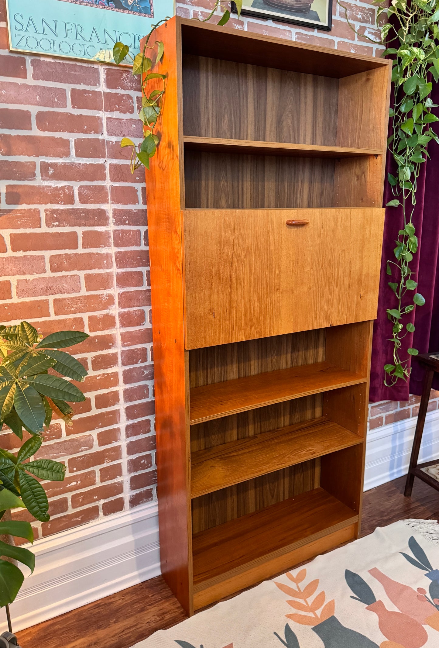 Danish Teak Cabinet & Bookshelf