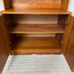 Vintage Teak 2 Cabinet Bookshelf