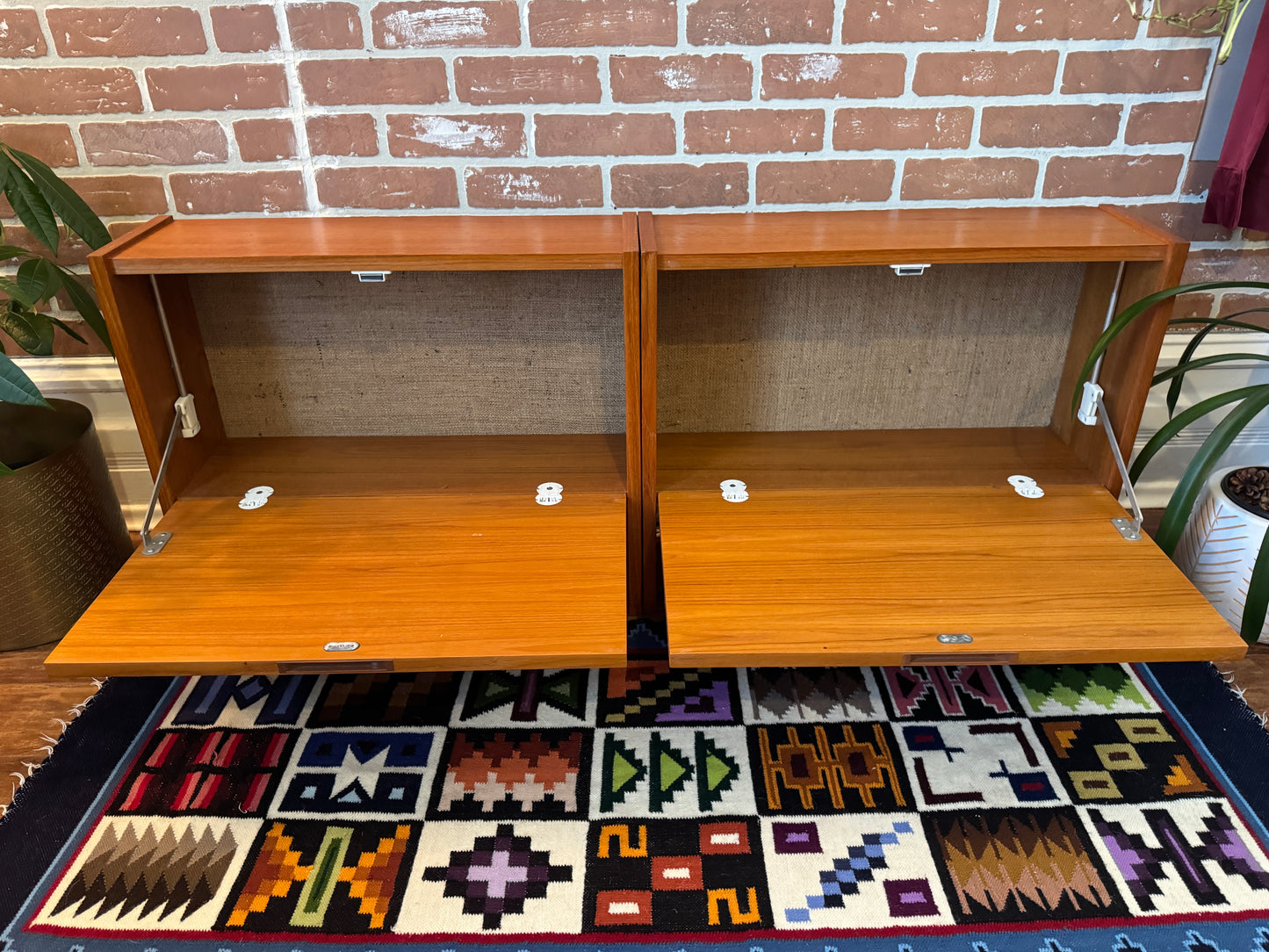 Vintage Modular Teak Stacking Cabinets