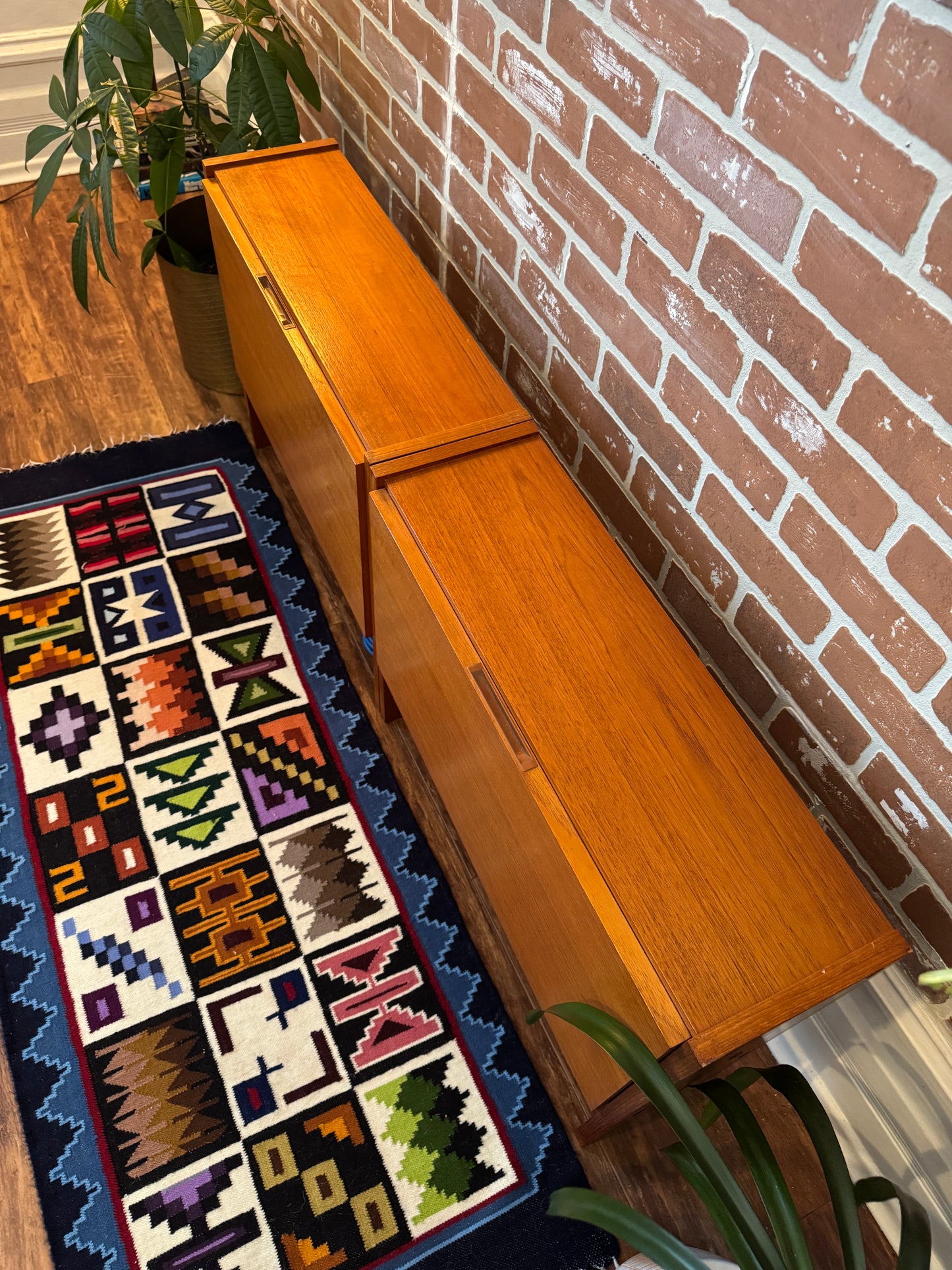 Vintage Modular Teak Stacking Cabinets