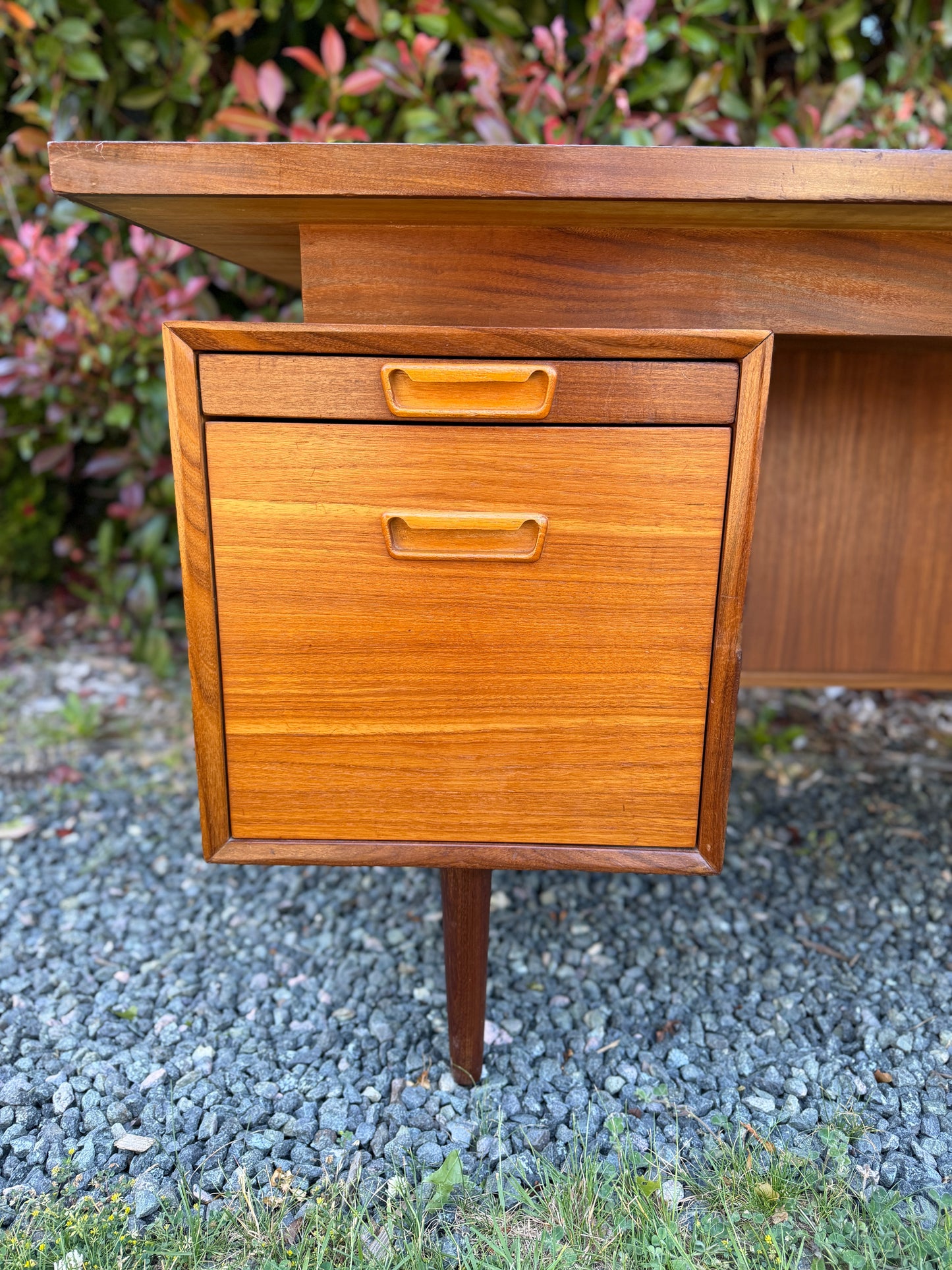Vintage Executive Teak Desk