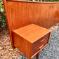 The Hakon Teak Headboard & Nightstands