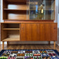 Vintage Restored Teak Sideboard & Hutch