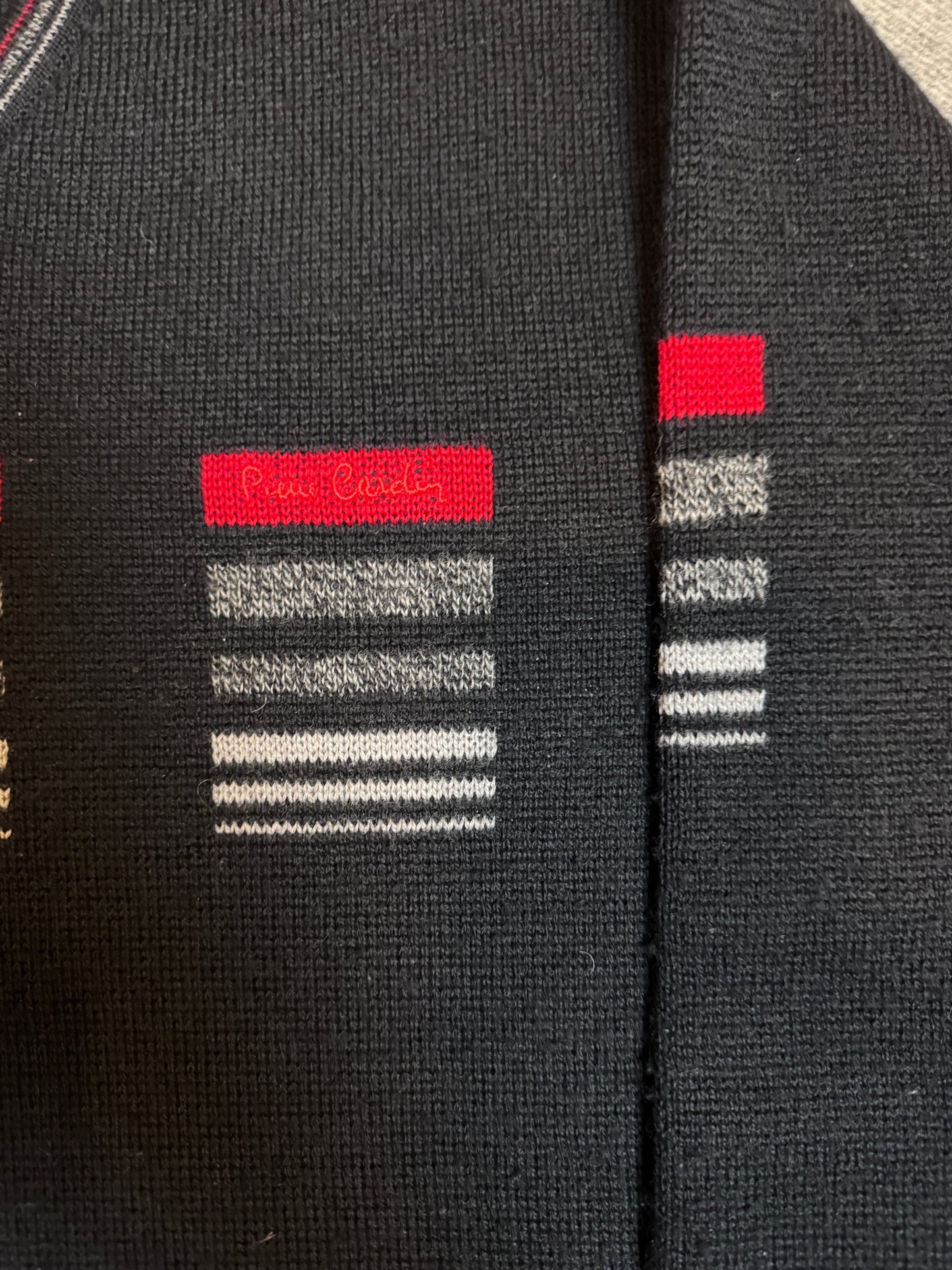 Vintage 80s Black Merino Wool Sweater