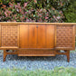 Vintage Walnut Wood Cedar Chest