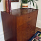Vintage Teak 4 Drawer Dresser