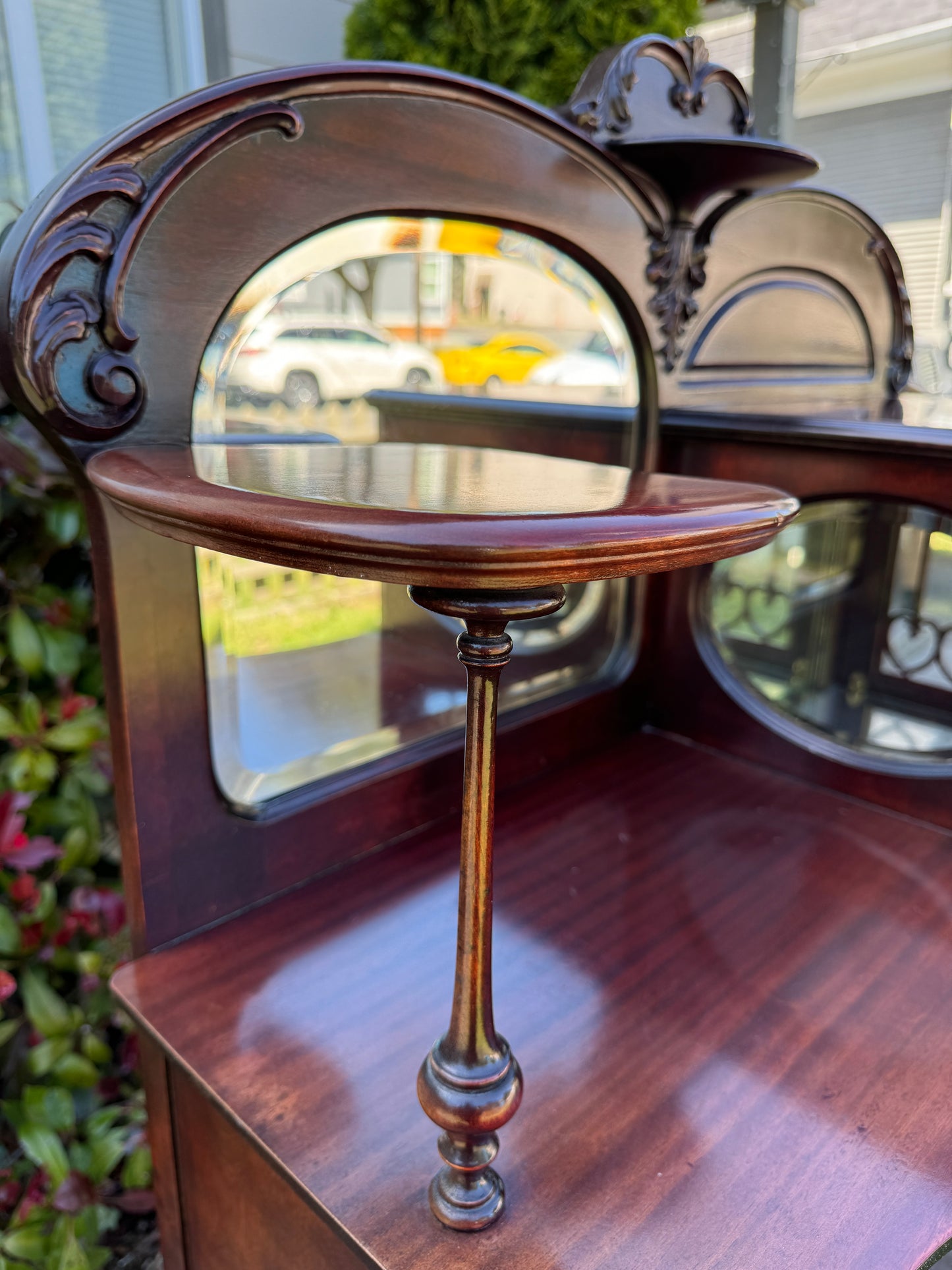 Stunning Antique Mahogany Music Cabinet