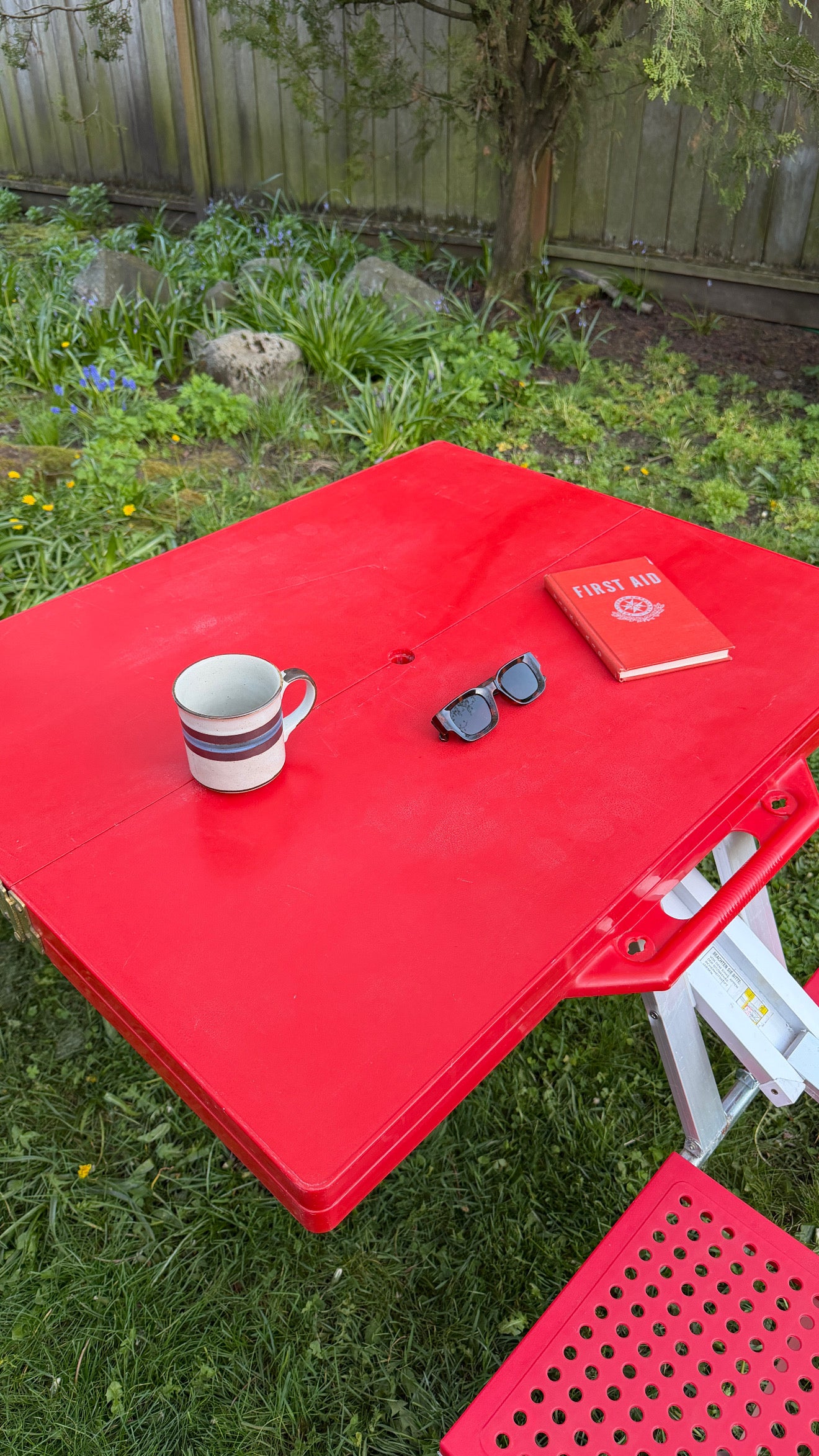 Vintage Portable Folding Picnic Table