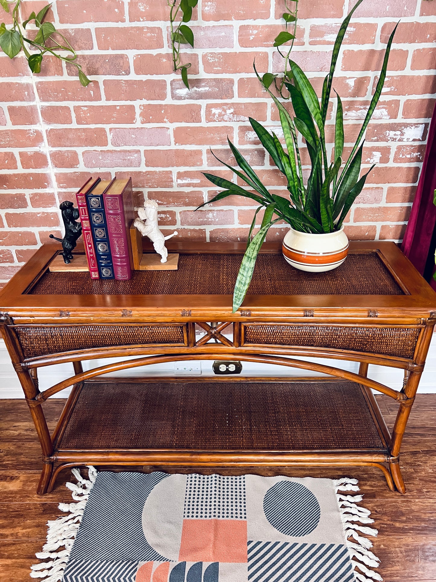 The Manuka Rattan Table