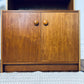 Vintage Teak Bar Cabinet w/ Shelves